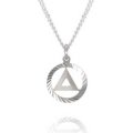 1/4\" Diamond Cut Sterling Silver AA Unity Pendant