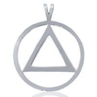 (image for) 1" Sterling Silver AA Pendant with Unity Symbol