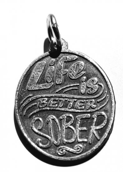 (image for) Silver Pendant with Inspirational Message - Click Image to Close