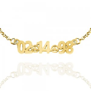 (image for) Gold AA Pendant Custom Date Cut-out