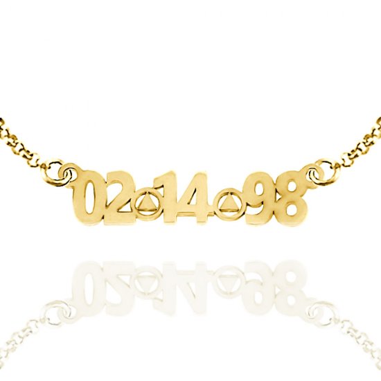 (image for) Gold AA Pendant Custom Date Cut-out - Click Image to Close