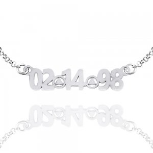 (image for) Silver AA Pendant Custom Date Cut-out