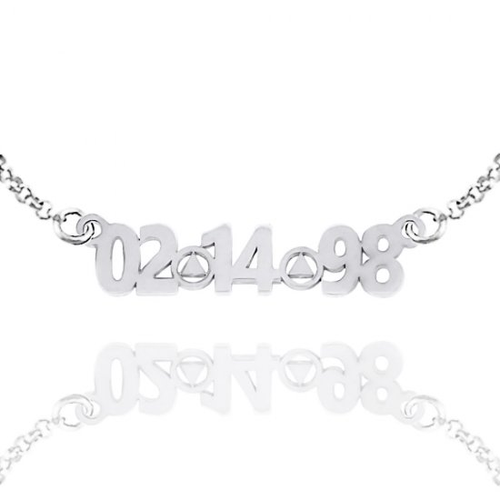 (image for) Silver AA Pendant Custom Date Cut-out - Click Image to Close