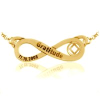 (image for) Gold NA Infinity Symbol with Engraving