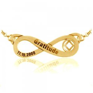 (image for) Gold NA Infinity Symbol with Engraving