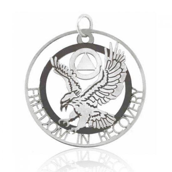 (image for) Silver AA Eagle Pendant with Custom Cut-Out - Click Image to Close