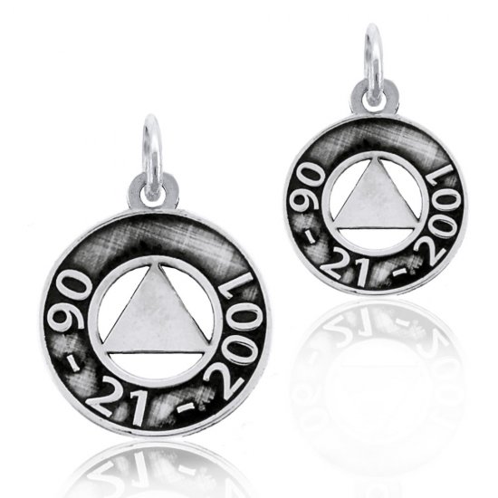 (image for) Silver AA Pendant with Custom Date Engraving - Click Image to Close