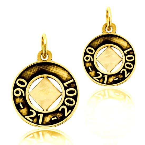 (image for) Gold NA Pendant with Date Engraving - Click Image to Close