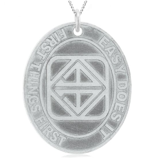 (image for) Oval Medallion Pendant with Custom Dry Date/Slogan - Click Image to Close