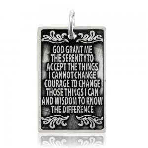 (image for) Silver Serenity Prayer Tag Pendant