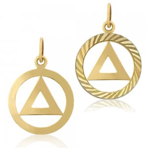 (image for) Gold 1/2" AA Pendant