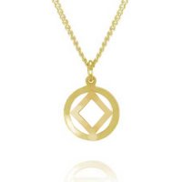 (image for) Gold 9/16" High Polish NA Pendant