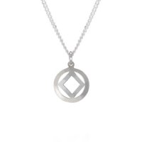 (image for) Silver 9/16" High Polish NA Pendant