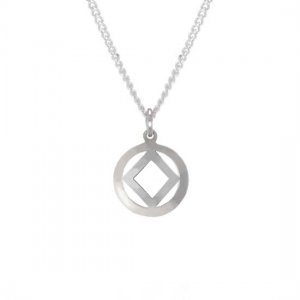 (image for) Silver 9/16" High Polish NA Pendant