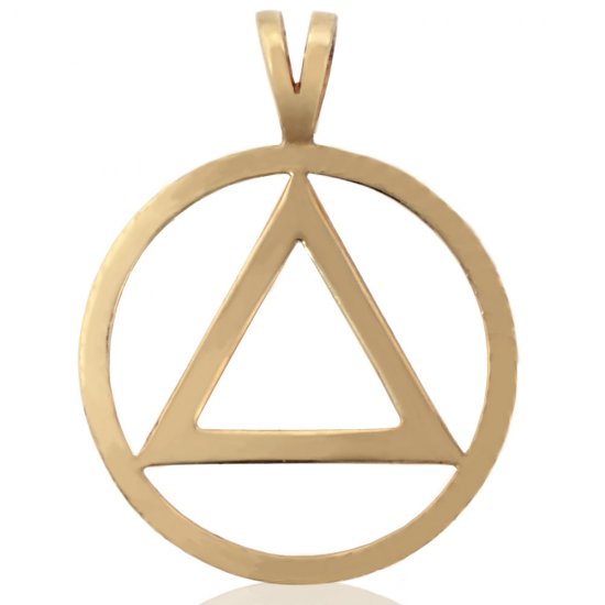 (image for) 1" 10K Gold AA Pendant with Unity Symbol - Click Image to Close