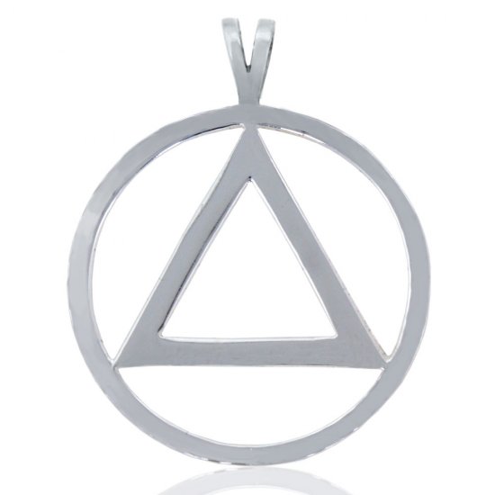 (image for) 1" Sterling Silver AA Pendant with Unity Symbol - Click Image to Close