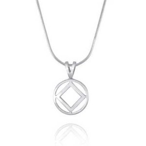 (image for) 1/2" Sterling Silver NA Symbol Pendant