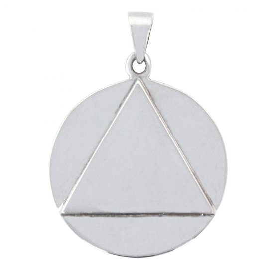 (image for) Men's Silver AA Disc Pendant - Click Image to Close