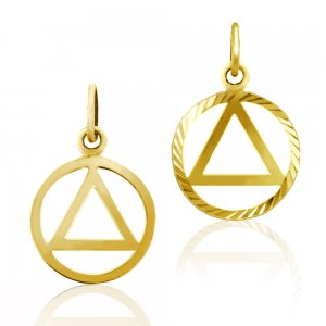 (image for) Gold 1/2" Classic AA Pendant