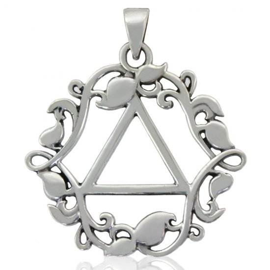 (image for) Silver AA Pendant With Vines - Click Image to Close