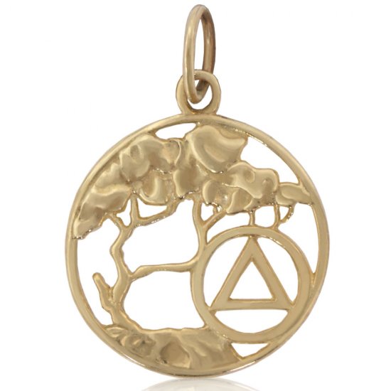 (image for) Gold Serenity Tree AA Pendant - Click Image to Close