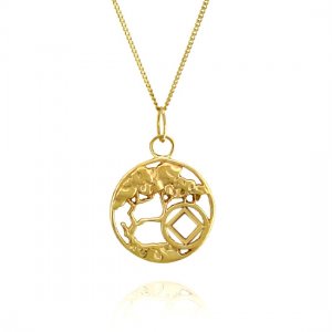 (image for) 10K Gold Serenity Tree of Life NA Pendant