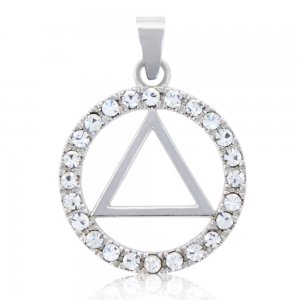 (image for) Silver Swarovski Crystal AA Pendant