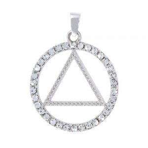 (image for) Silver Swarovski Crystal AA Pendant