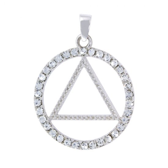 (image for) Silver Swarovski Crystal AA Pendant - Click Image to Close