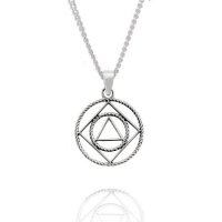 (image for) Sterling Silver NA/AA Pendant