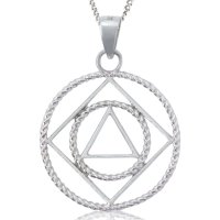 (image for) Sterling Silver NA/AA Pendant