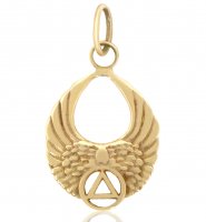 (image for) Gold Angel Wings AA Pendant