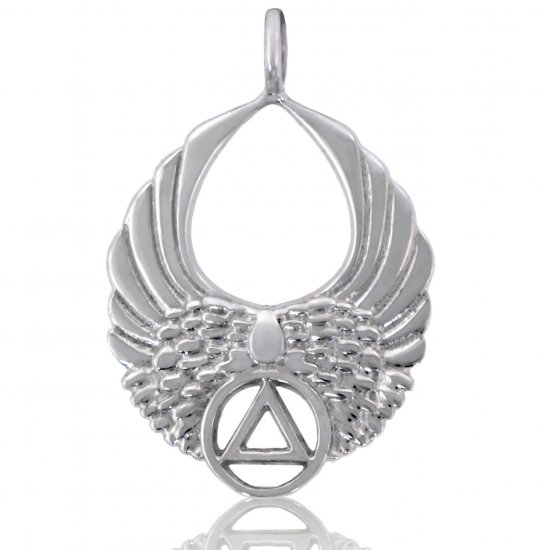 (image for) Silver Angel Wings AA Pendant - Click Image to Close