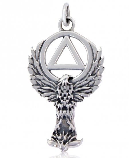 (image for) Silver Phoenix AA Pendant - Click Image to Close