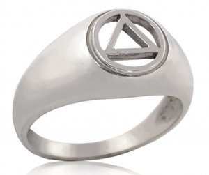 (image for) Silver Cutout AA Symbol Ring