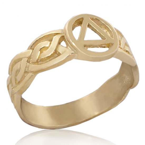 (image for) Gold Celtic Knot AA Ring - Click Image to Close