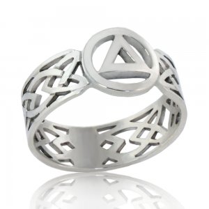 (image for) Silver Celtic Knot AA Band