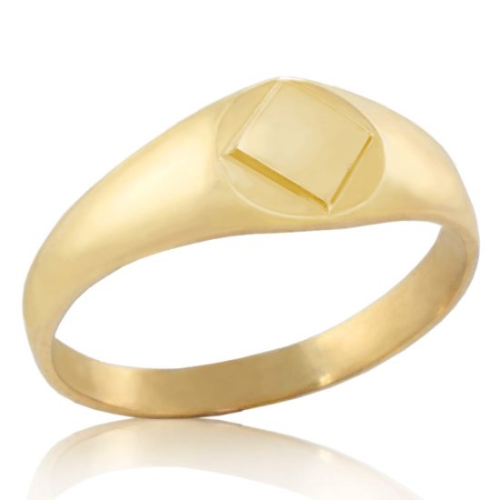 (image for) Petite Gold NA Symbol Ring - Click Image to Close