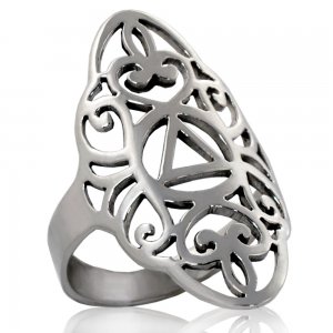 (image for) Silver Filigree Scroll AA Ring