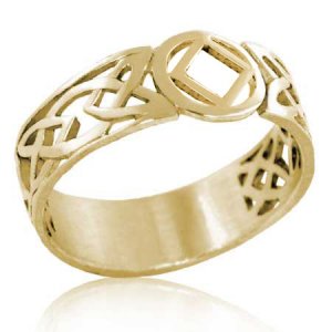 (image for) Gold NA Celtic Knot Ring