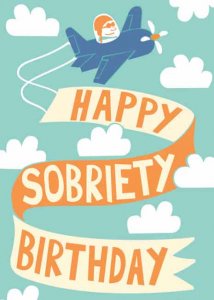 (image for) Happy Sobriety Birthday Card