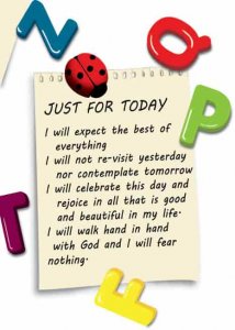 (image for) Just for Today Card