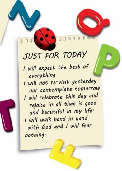 (image for) Just for Today Card - Click Image to Close