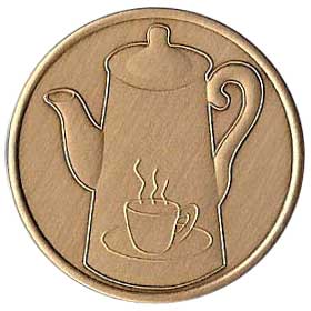 (image for) Coffee Pot Affirmation Medallion