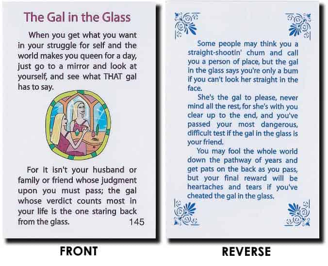 (image for) Gal in the Glass - Click Image to Close