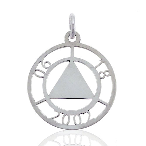 (image for) Silver AA Pendant with Cutout Date - Click Image to Close