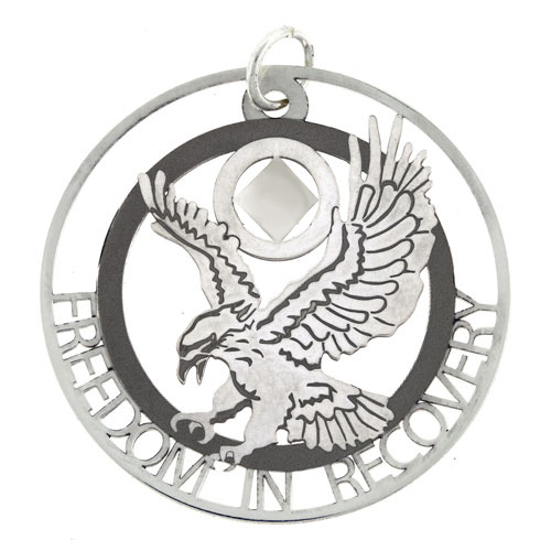 (image for) Customizable NA Eagle Pendant with Slogan - Click Image to Close