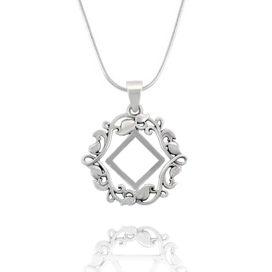 (image for) Silver Vines NA Pendant - Click Image to Close