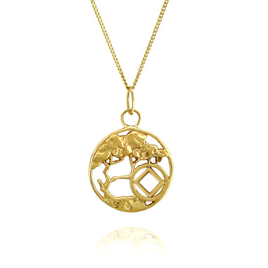 (image for) 10K Gold Serenity Tree of Life NA Pendant - Click Image to Close