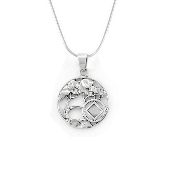 (image for) Silver Serenity Tree NA Pendant - Click Image to Close